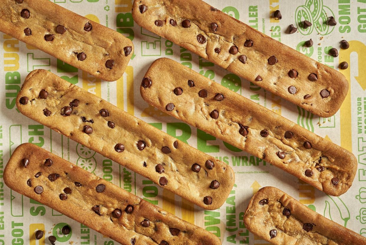 Subway's Footlong Cookie was introduced for National Cookie Day but is now a regular menu item.
