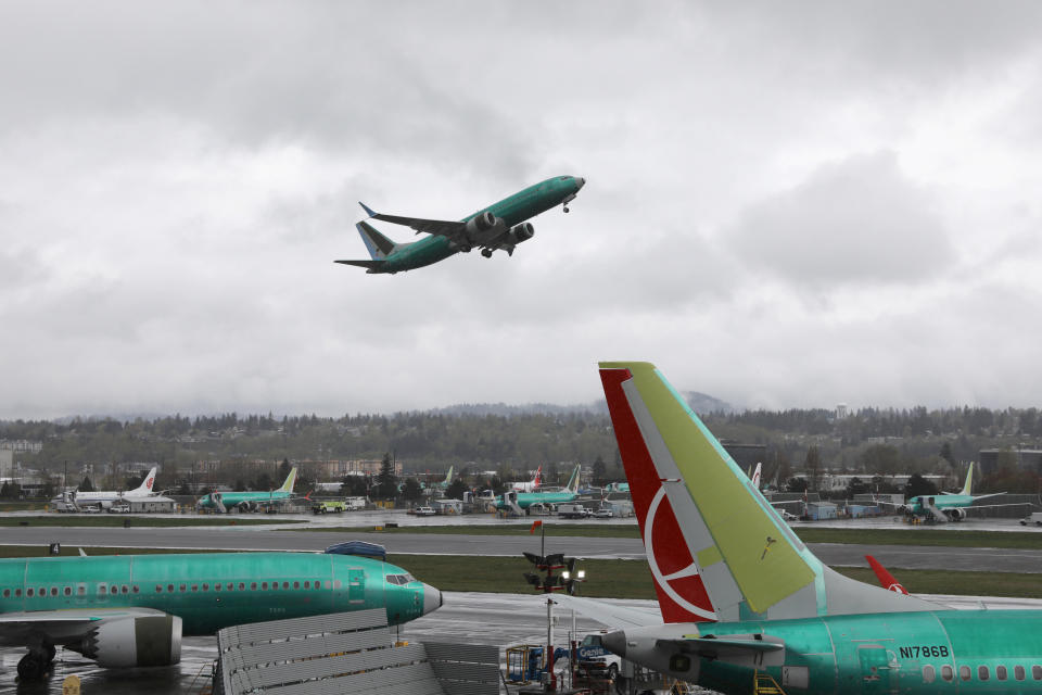 Aeronaves comerciales fabricadas por Boeing en el aeropuerto municipal de Renton, Washington, el 11 de abril de 2019. Nunca se publicó un estudio realizado por un experto en seguridad aérea --encargado por la Junta de Seguridad Holandesa-- que arremetió contra Boeing después del accidente de un 737 cerca de Ámsterdam en 2009. (Ruth Fremson/The New York Times)