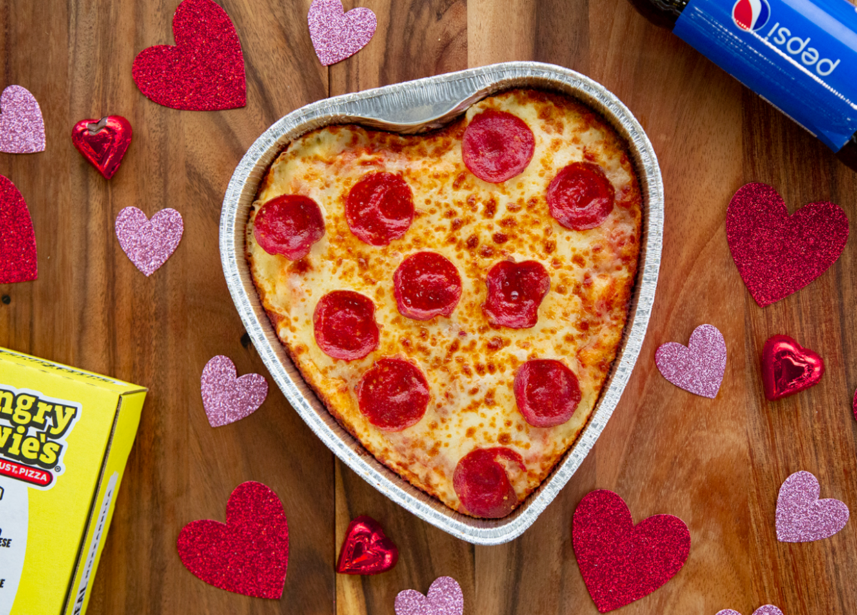 Hungry Howie's heart pizza