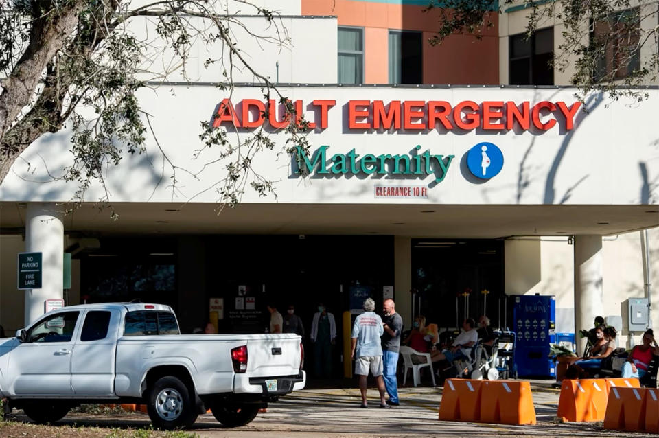 Health Park Medical Center in Fort Myers, Fla., on Friday. (Tina Russell for NBC News)