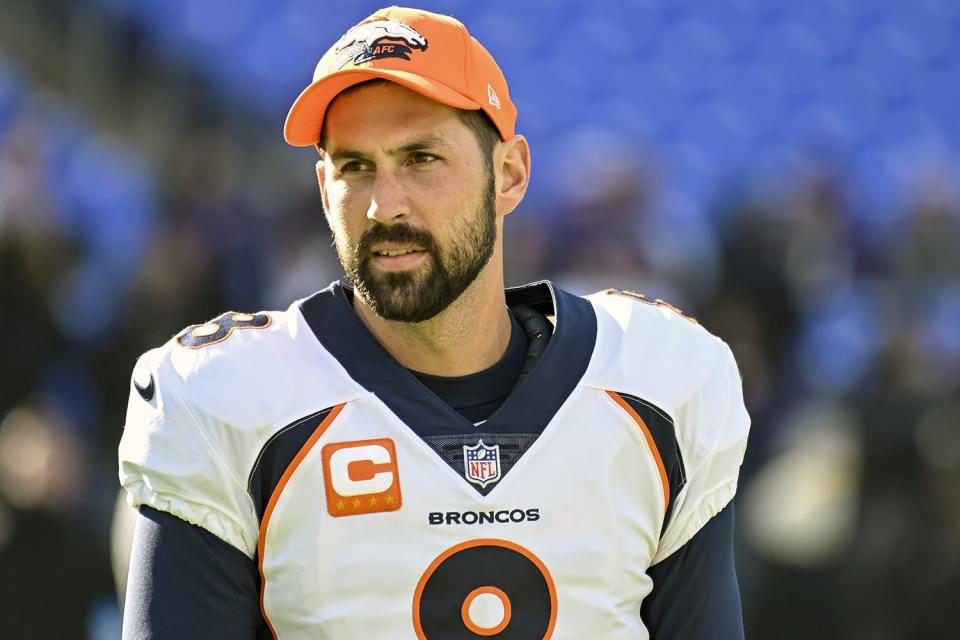 <p>Mark Goldman/Icon Sportswire via Getty</p> Brandon McManus.