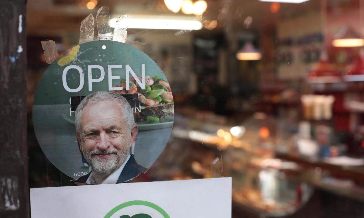 <span>A cafe in Finsbury Park, in Corbyn’s constituency, at the time the former Labour leader was suspended. </span><span>Photograph: Martin Godwin/The Guardian</span>