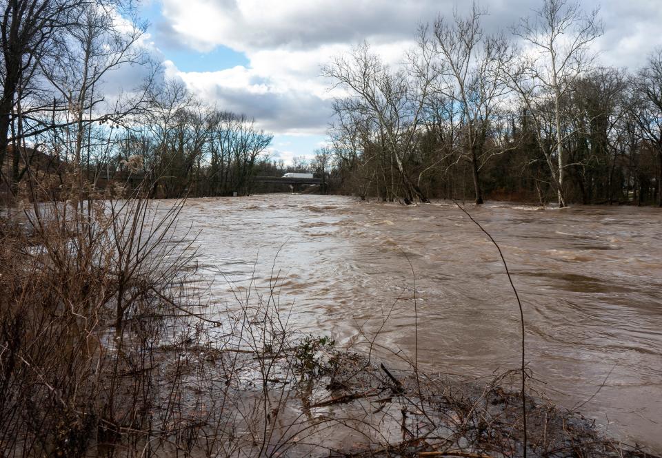 File- The Neshaminy Creek will surpass flood stage by Thursday, according to forecasters.