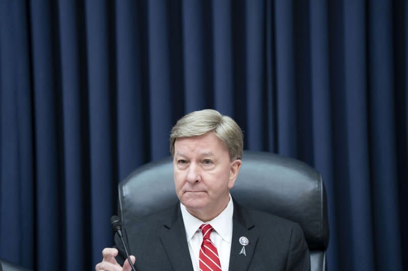 Chairman of the House Armed Services Committee Rep. Mike Rogers, R-Ala., participates in a hearing over Defense Secretary Lloyd Austin's secret hospitalization in January. Rogers called Austin's secrecy "totally unacceptable" and said "somebody needs to be held accountable." Photo by Bonnie Cash/UPI