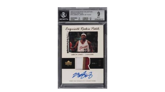 LeBron James 2013 Upper Deck Exquisite Football Preview Rookie Signature  33/49