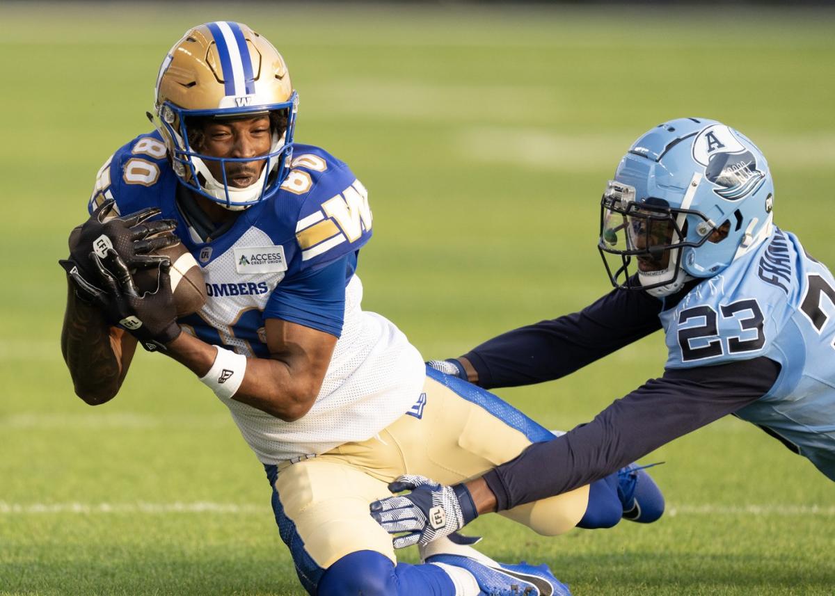 Receiver Wilson enjoying solid rookie season with Winnipeg Blue Bombers