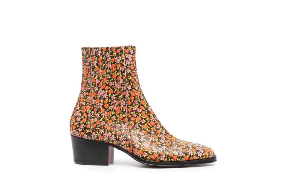 paul smith, floral ankle boots, floral boots