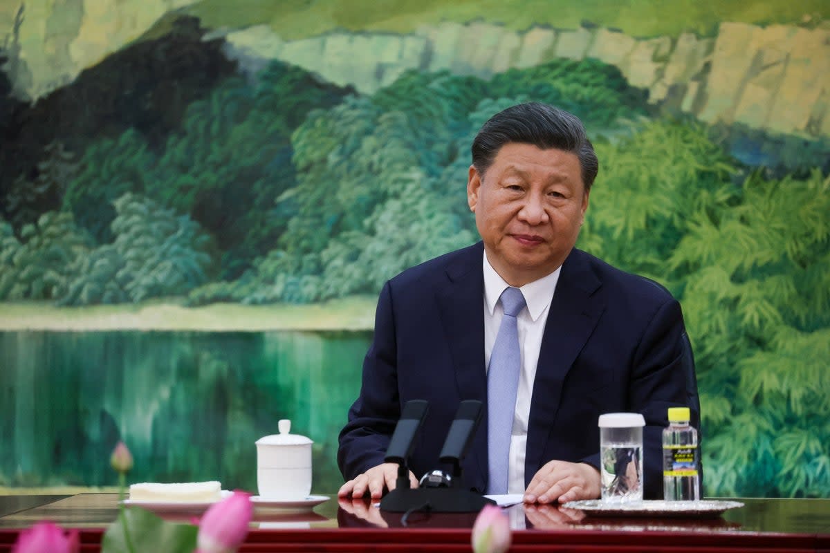 File. Xi Jinping looks on as he meets with US Secretary of State Antony Blinken (not pictured) in the Great Hall of the People in Beijing (REUTERS)