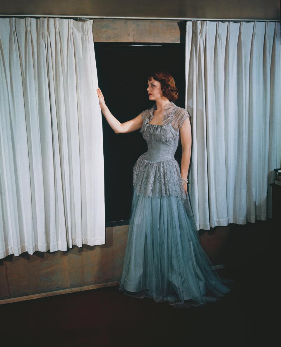 Angela Lansbury in a dress