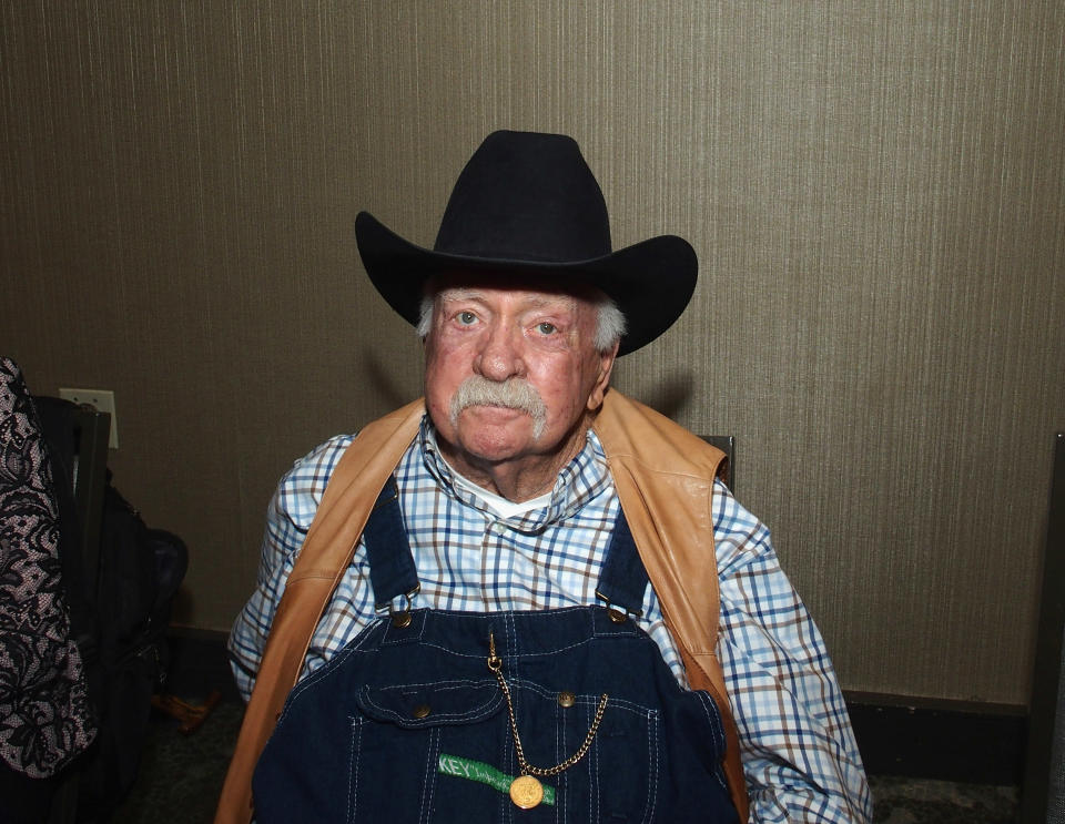 PARSIPPANY, NJ - OCTOBER 26:  Wilford Brimley attends the Chiller Theatre Expo Fall 2019 at Parsippany Hilton on October 25, 2019 in Parsippany, New Jersey.  (Photo by Bobby Bank/Getty Images)