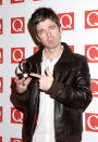 Noel Gallagher was celebrating doubly hard today - not only is his album number one, but he also won the 'Icon' award.