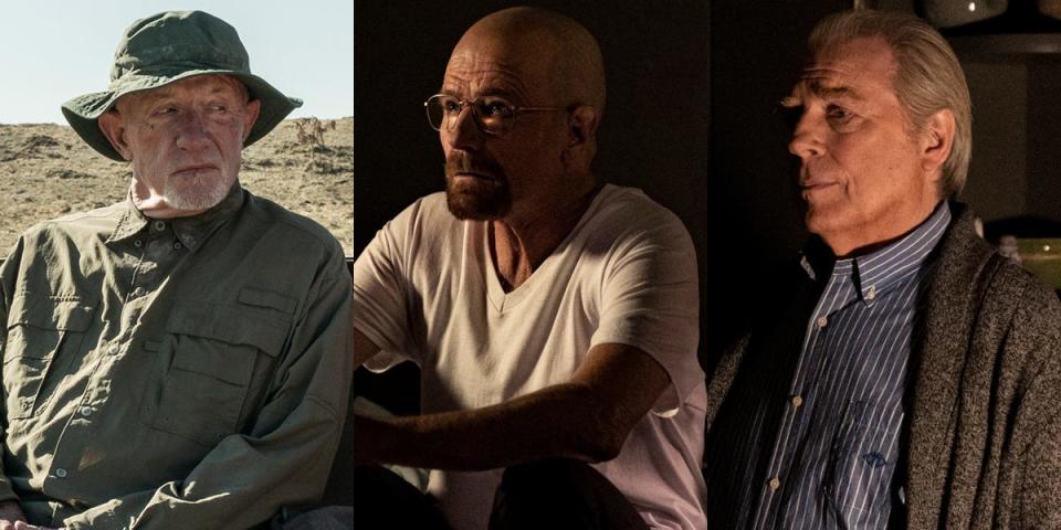 Mike, Walt, and Chuck on Better Call Saul 613