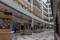 Closed shops seen inside the Suria KLCC shopping mall on 18 March 2020, the first day of the Movement Control Order. (PHOTO: Fadza Ishak for Yahoo Malaysia)