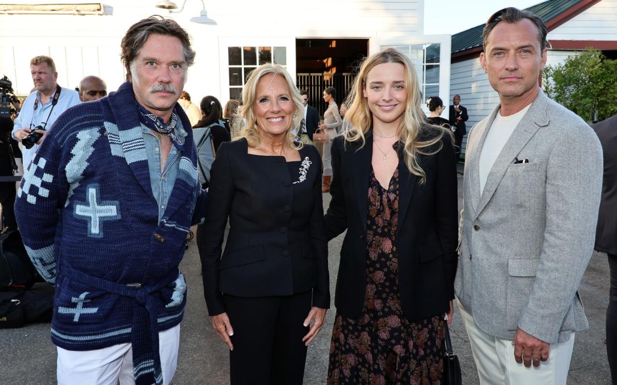 Rufus Wainwright, Jill Biden, Finnegan Biden and Jude Law