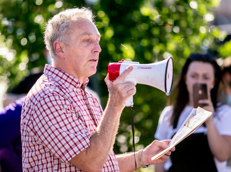 Protests in the rural town of Anna, Illinois