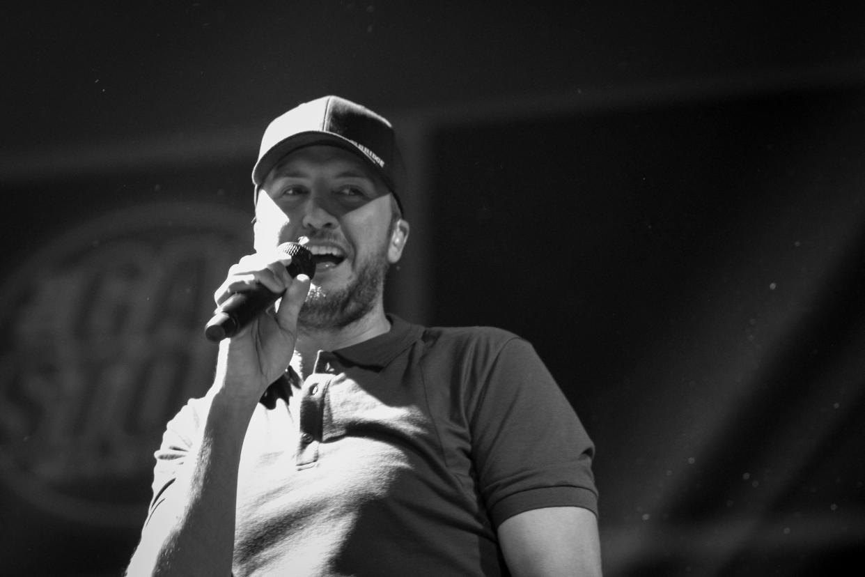 Luke Bryan performs at the Denny Sanford Premier Center Saturday, May 9, 2015.