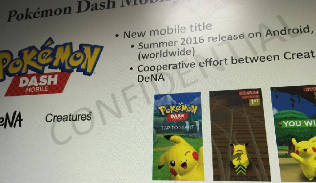 New Pokemon Dash Mobile Game Allegedly Leaked Online