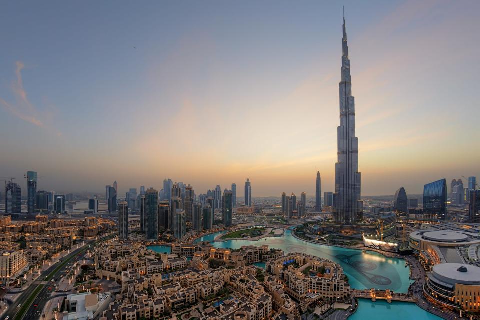 Blick auf die Skyline von Dubai mit dem Burj Khalifa. (Bild: Getty Images)