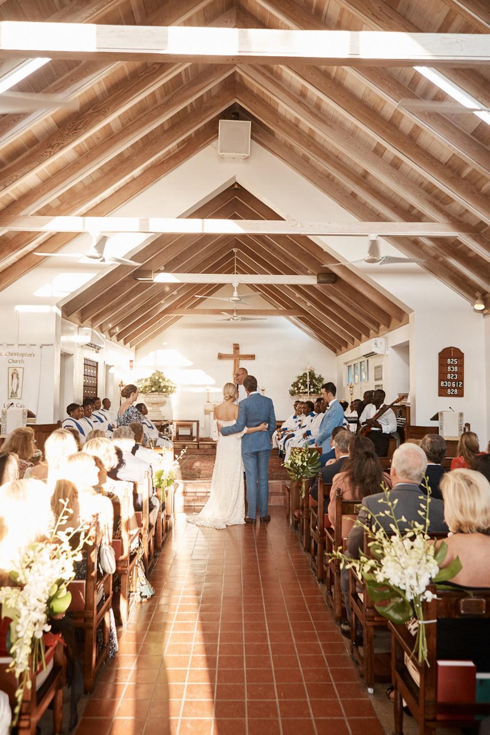 We were married in the Church of Saint Christopher just before sunset on November 10, 2018.