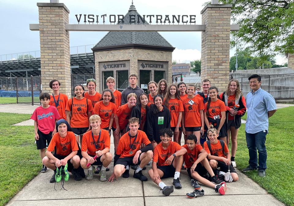 The Sturgis Middle School track team competed at Houseman Field in Grand Rapids on Thursday.