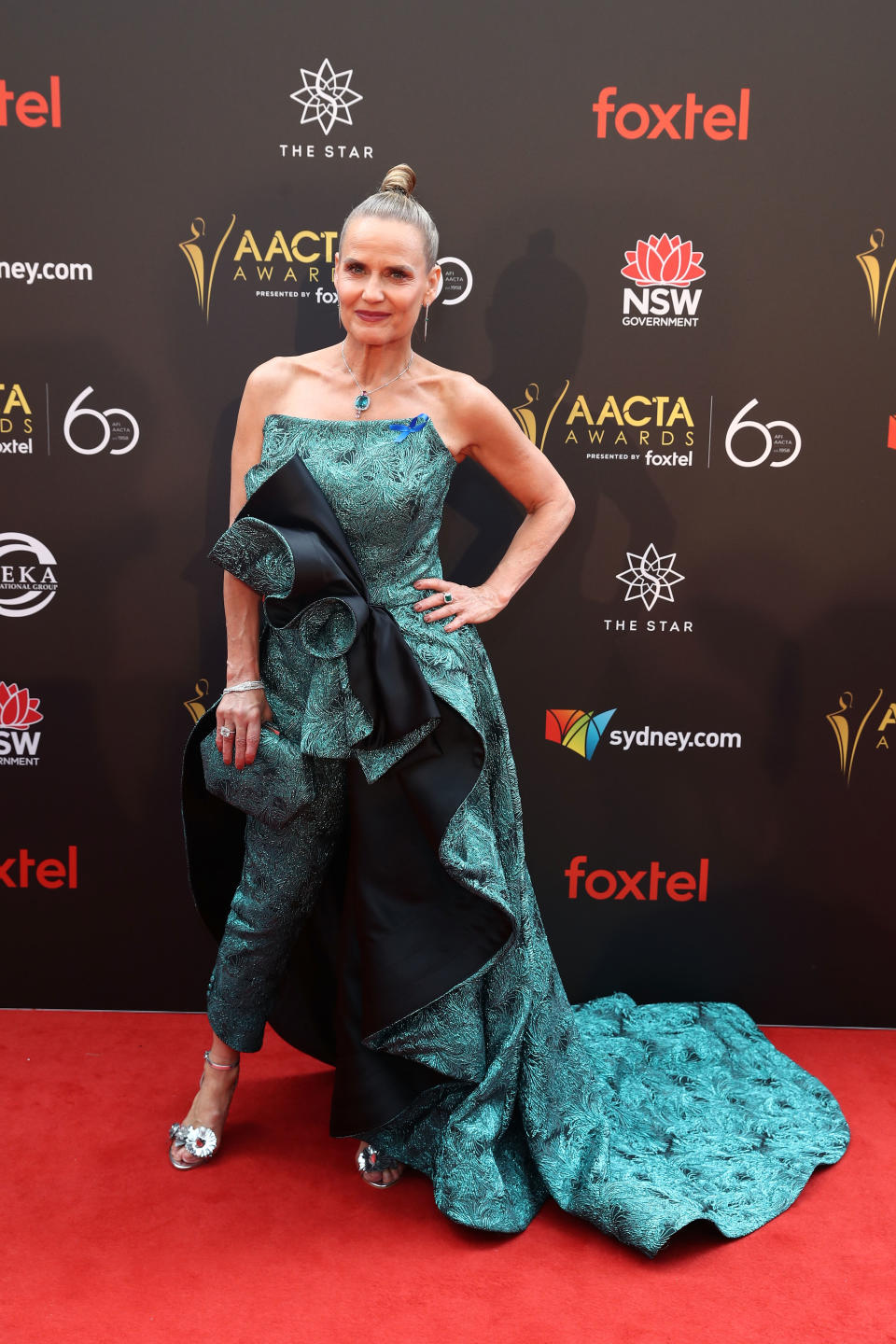 Selling Houses Australia star Shaynna Blaze at the 2018 AACTA awards in Sydney on Wednesday. Photo: Getty