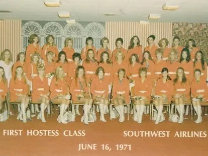 First Southwest Airlines hostess class