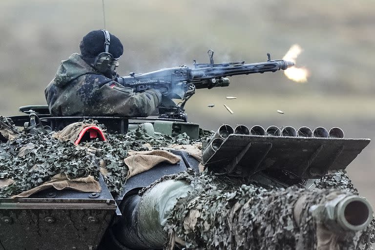Un entrenamiento en Alemania con los tanques Leopard 2 (Archivo)