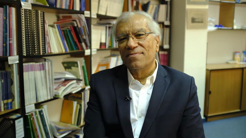Khalil Shikaki, the director of the Palestinian Center for Policy and Survey Research pictured in the center's office in Ramallah. - Jo Shelley/CNN