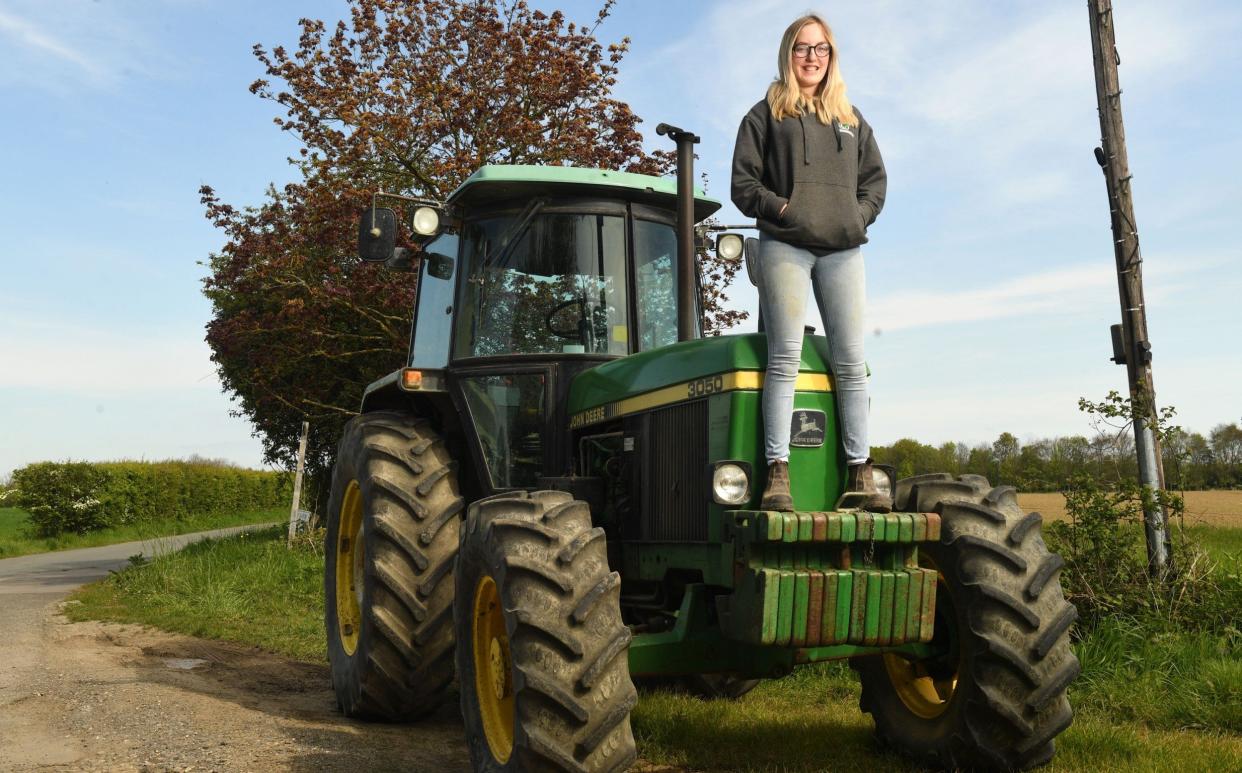 Grace Charnley says the sense of achievement gained from agricultural work makes up for the long and lonely hours