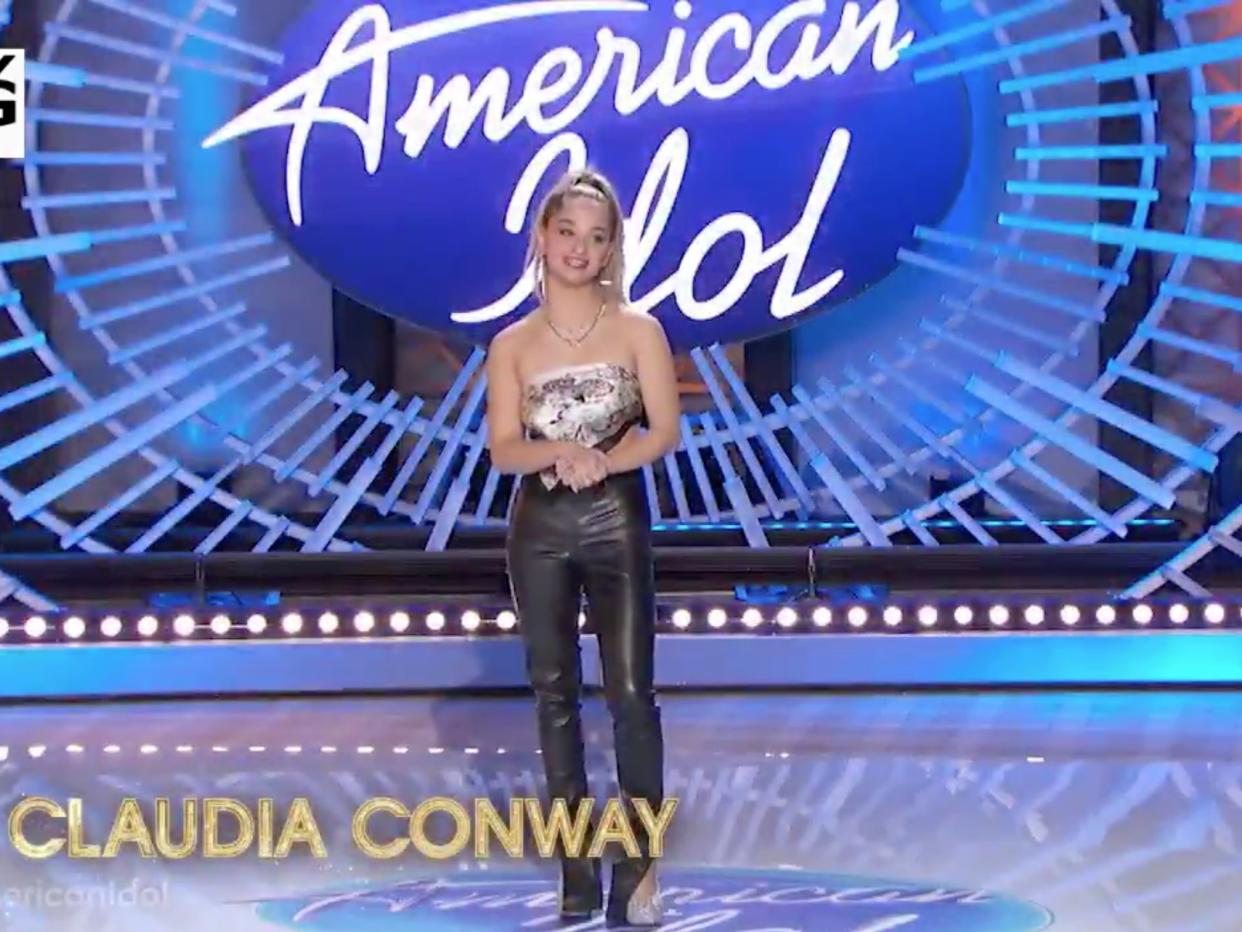 Claudia Conway on American Idol (Twitter/AmericanIdol)