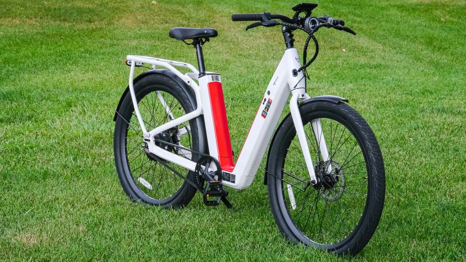 NIU BQi-C3 Pro E-bike parked on grass in park