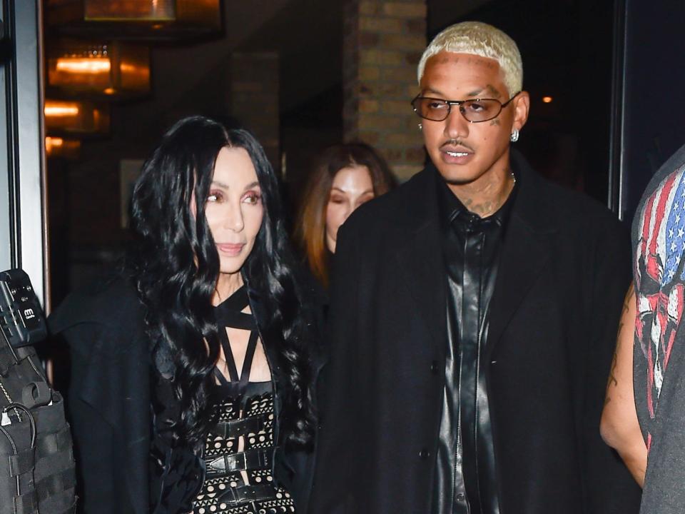 Cher and Alexander Edwards in November 2022.