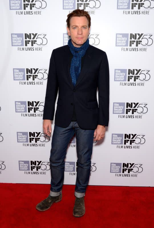 Ewan McGregor lors du 53ème Festival du film de New York le 10 octobre 2015.