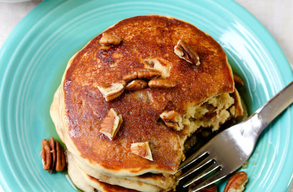 <strong>Get the <a href="http://www.aspicyperspective.com/toffee-nut-pancakes/" target="_blank">Toffee Nut Pancakes recipe</a> from A Spicy Perspective</strong>