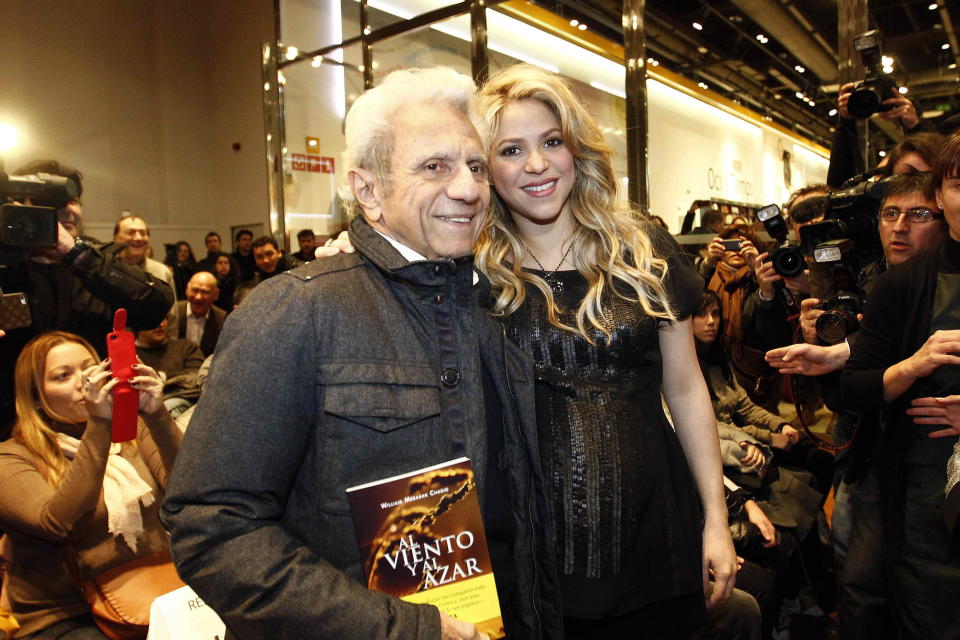 <span><span>Shakira with her father William Mebarak Chadid </span><span>Marta Perez/EPA/Shutterstock</span></span>