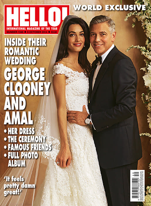 <p>George Clooney and Amal Alamuddin wed on September 27th in Venice.</p>