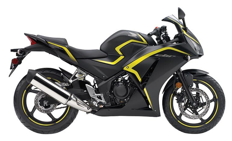 The CBR300R has a lot more color options than the CB300F 