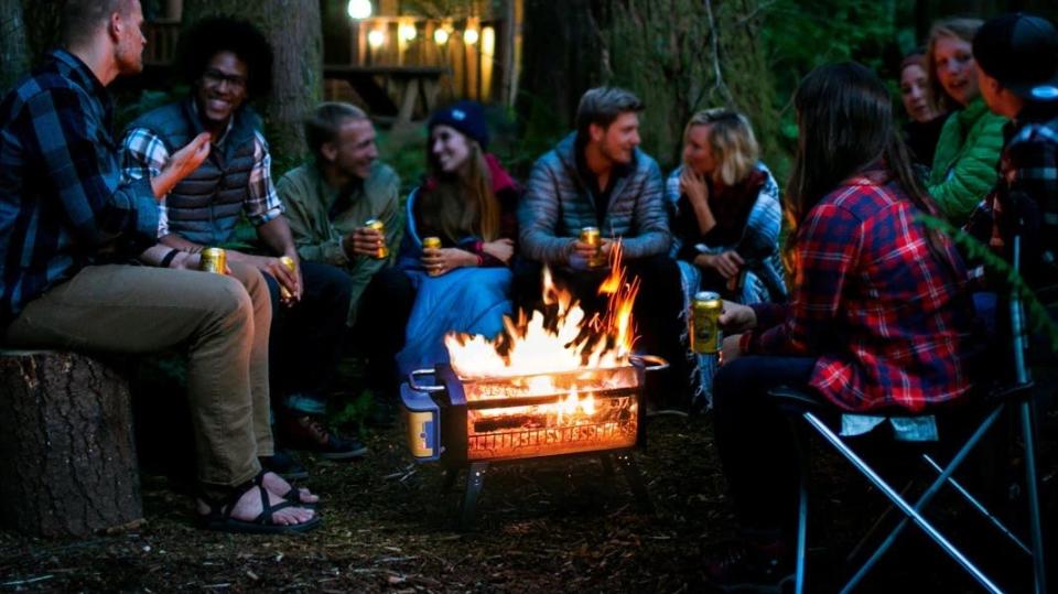 This fire pit is smokeless and Bluetooth-enabled!