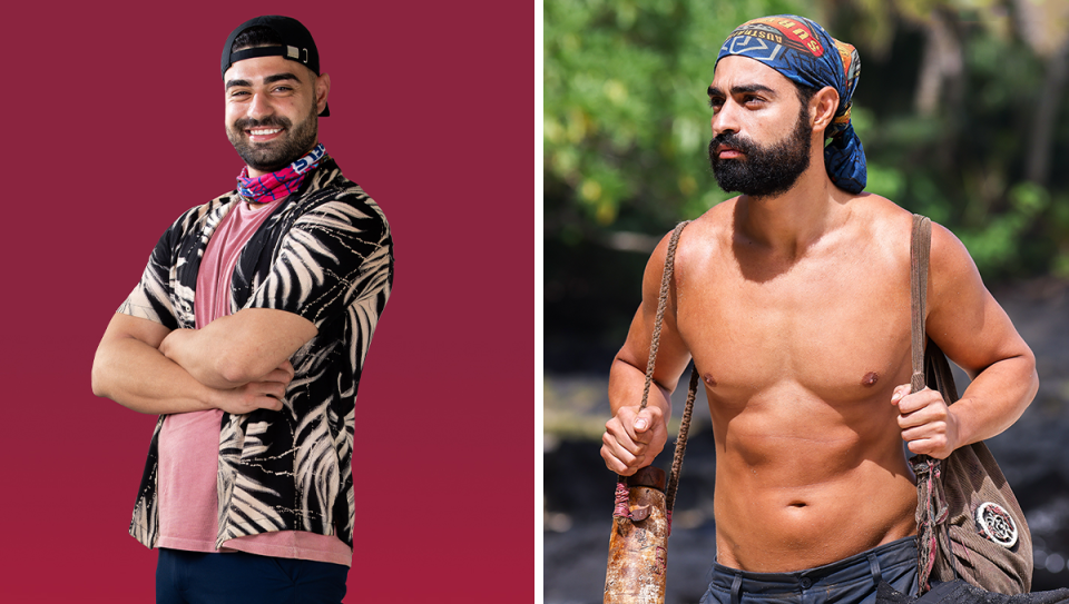 Australian Survivor's Feras Basal before and after the show.