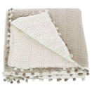 <b>Marilou throw with pom-poms</b><br><br> A throw or folded bedspread will add instant style and comfort to your bed. This reversible (ivory/natural) quilted blanket with cute pom-pom detailing is perfect for layering and adding interest to a neutral scheme. <br><br> <a href="http://www.idyllhome.co.uk/linens-and-bedroom/marilou-throw-with-pompoms-216-199-532.php" rel="nofollow noopener" target="_blank" data-ylk="slk:£175, Idyll Home;elm:context_link;itc:0;sec:content-canvas" class="link "> £175, Idyll Home</a>