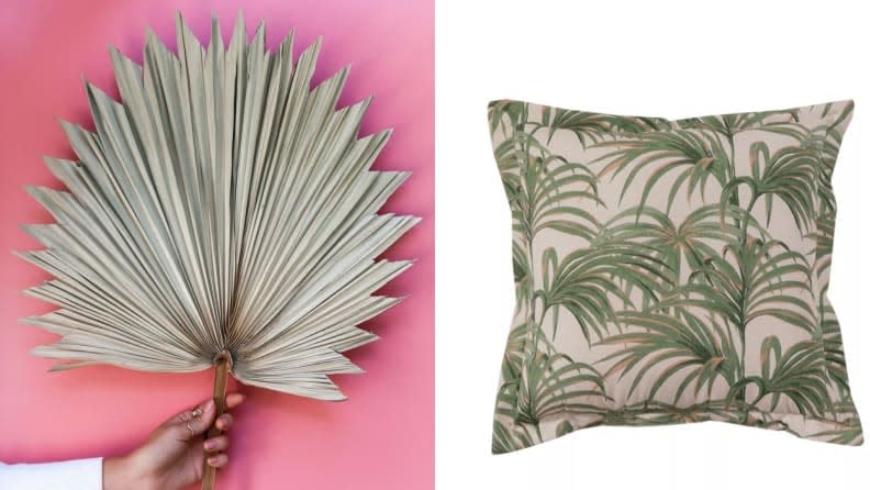 Faux palm fronds are like a little piece of paradise in your home.