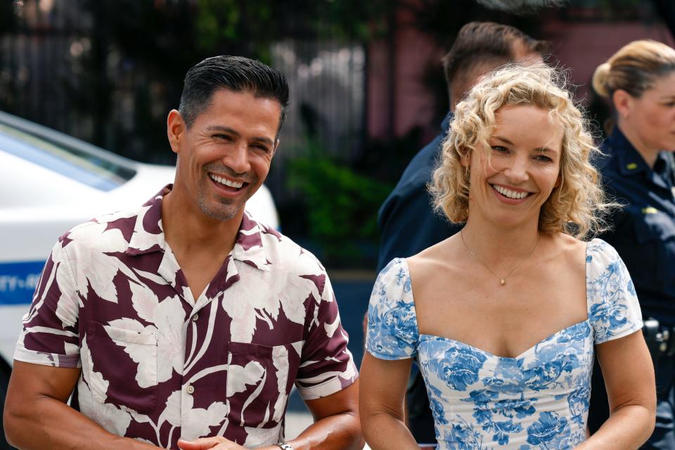 Jay Hernandez and Perdita Weeks in CBS' "Magnum, P.I." remake, which led USA TODAY's 25th annual Save Our Shows poll.