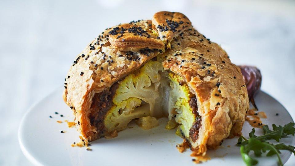 Veg-out: a roast cauliflower Wellington