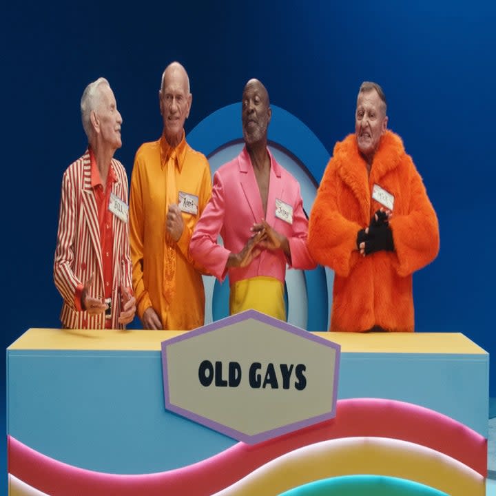 Four contestants representing Old Gays