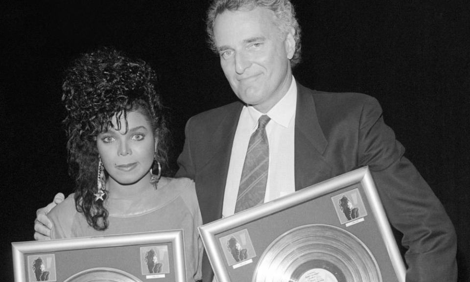 Janet Jackson and Jerry Moss in 1986.