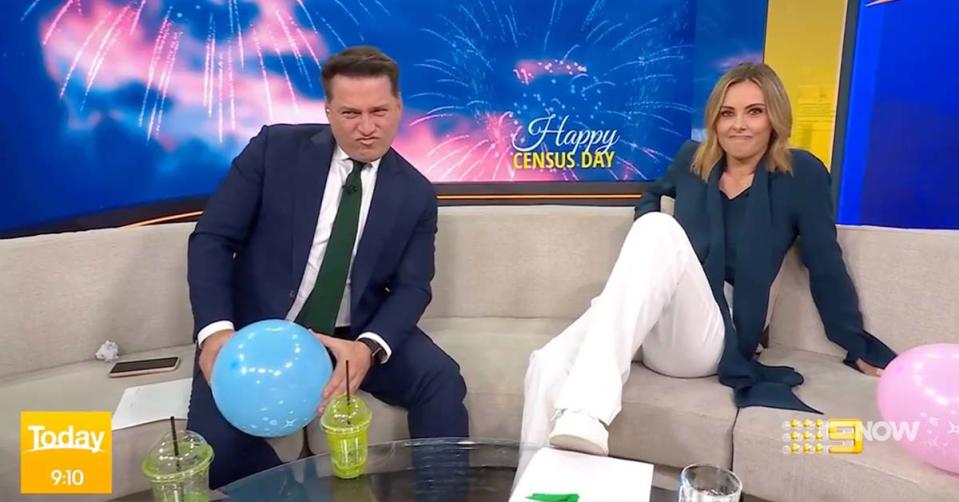 The Today Show's Karl Stefanovic and Ally Langdon 