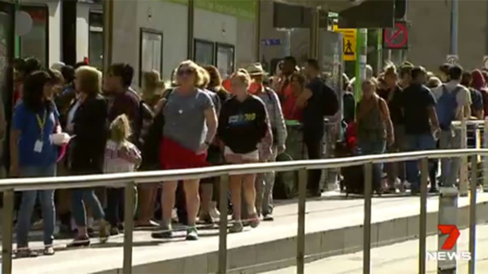 Rough sleepers lash-out with Australian Open tourists just metres away witnessing the events unfold. Source: 7 News