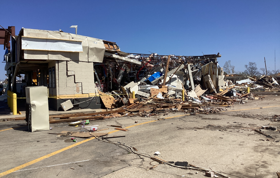 (NWS) EF3 Rolling Fork MS Tornado Damage March 24 2023