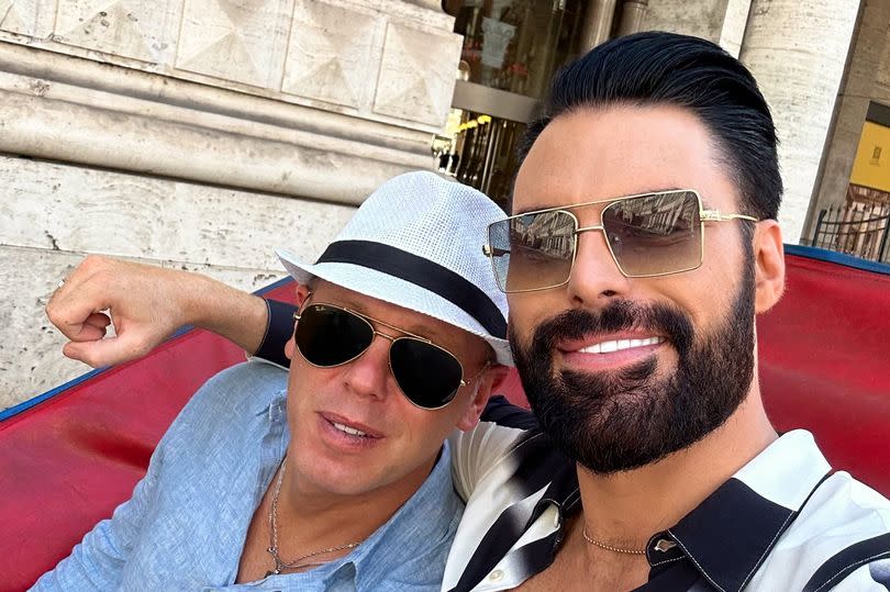 Rylan Clark and Rob Rinder