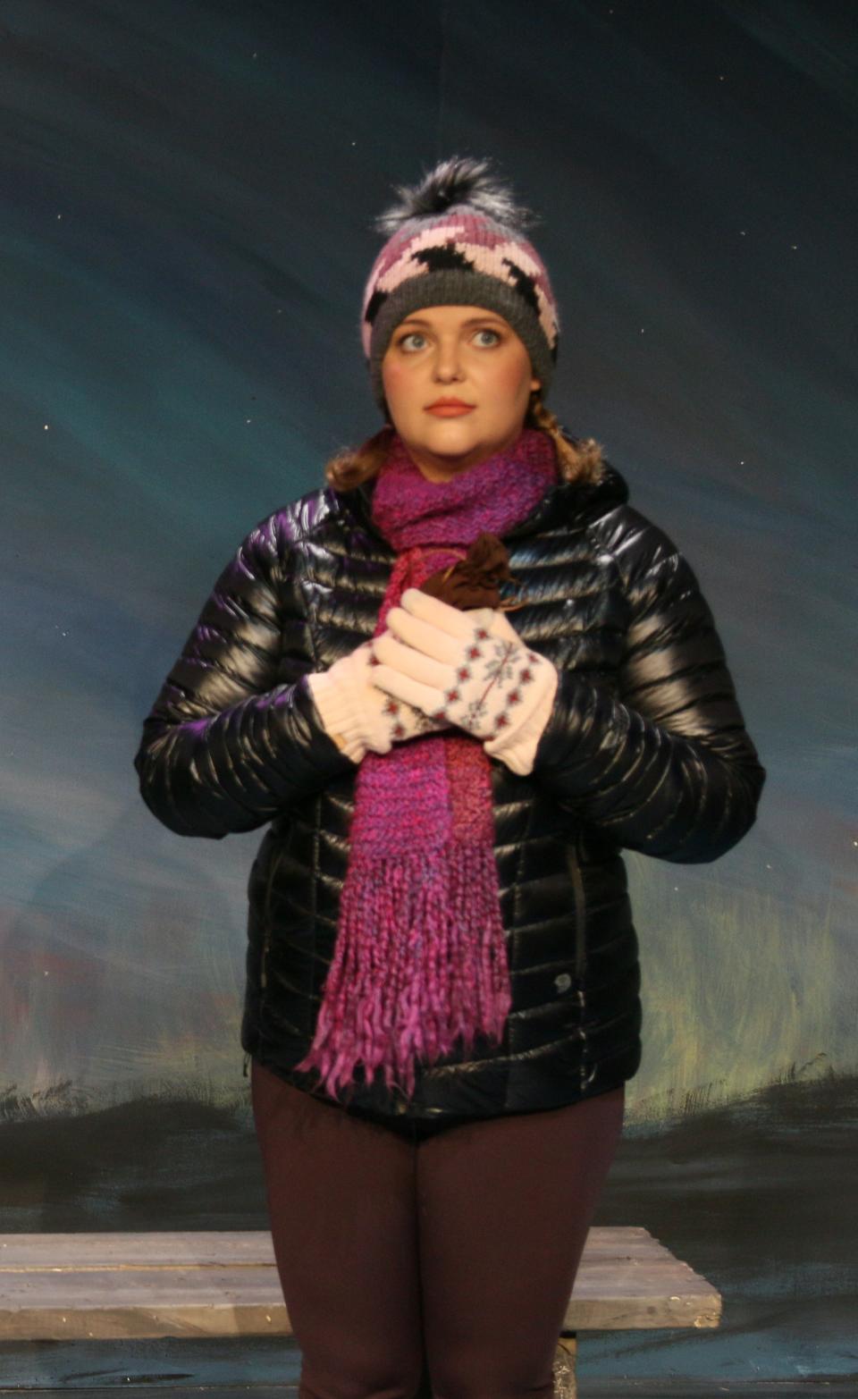 Tori Huss in the romantic comedy "Almost, Maine," on stage at Melbourne Civic Theatre through Feb. 20, 2022. Visit mymct.org.